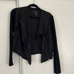 Black zip up light jacket
